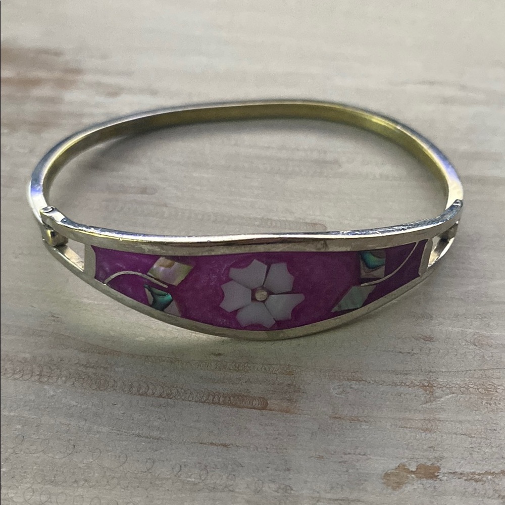 Alpaca Sterling Silver Abalone and MOP Bracelet